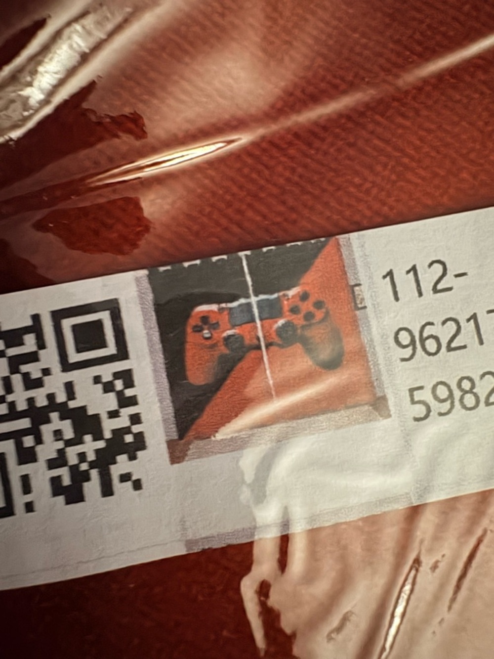 Red Wireless Gaming Controller curtains